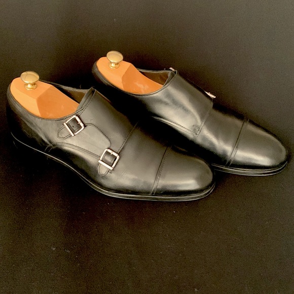 ZARA MAN Double Monk Strap Leather Cap Toe Dress Shoes - Picture 4 of 8